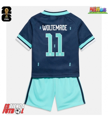 Alemania Nick Woltemade #11 Segunda Equipación Niños Mundial 2026 Manga Corta (+ Pantalones cortos)